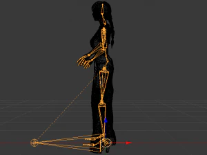 Woman in a Dress 061 3D Model
