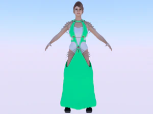 Donna in abito 062 Modello 3D