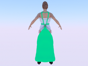Woman in a Dress 062 3D Model