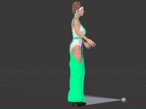 Woman in a Dress 062 3D Model