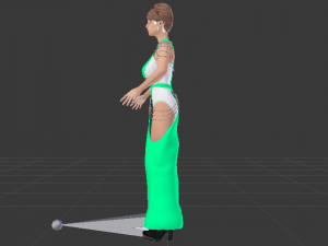 Woman in a Dress 062 3D Model