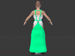 Woman in a Dress 062 3D Model