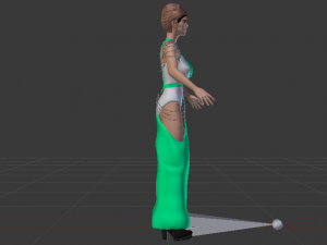 Woman in a Dress 062 3D Model