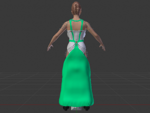 Woman in a Dress 062 3D Model