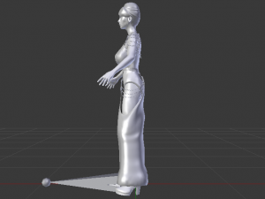 Woman in a Dress 062 3D Model
