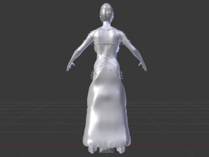 Woman in a Dress 062 3D Model
