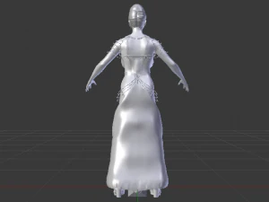 Woman in a Dress 062 3D Model