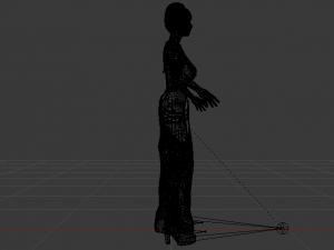 Woman in a Dress 062 3D Model