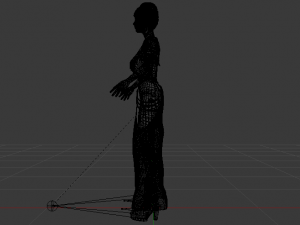 Woman in a Dress 062 3D Model