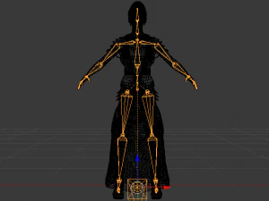 Woman in a Dress 062 3D Model