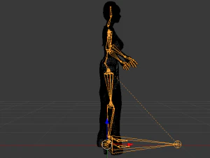 Woman in a Dress 062 3D Model