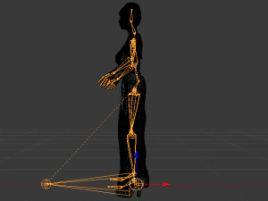 Woman in a Dress 062 3D Model