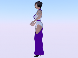 Woman in a Dress 063 Modèle 3D