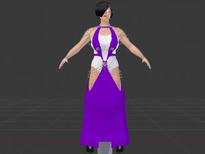Woman in a Dress 063 Modèle 3D