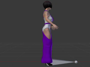 Woman in a Dress 063 3D Model