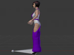 Woman in a Dress 063 3D Model