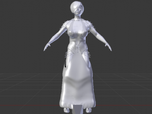 Woman in a Dress 063 Modèle 3D