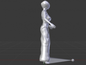 Woman in a Dress 063 Modèle 3D