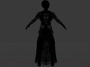 Woman in a Dress 063 Modèle 3D