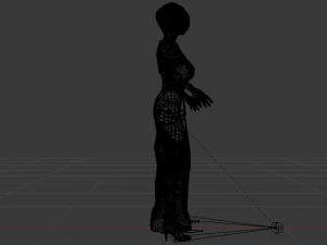 Woman in a Dress 063 3D Model
