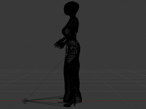 Woman in a Dress 063 Modèle 3D