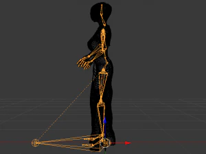 Woman in a Dress 063 3D Model