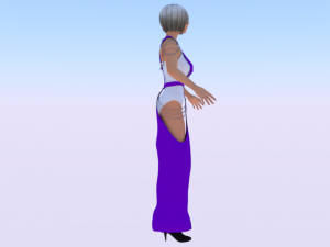 Woman in a Dress 064 3D Model