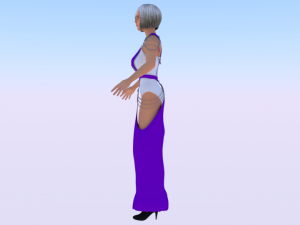Woman in a Dress 064 3D Model
