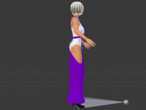 Woman in a Dress 064 3D Model