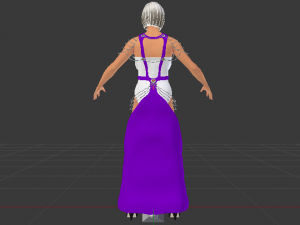 Woman in a Dress 064 3D Model