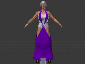 Woman in a Dress 064 3D Model