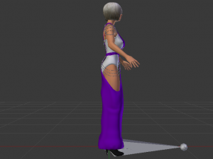 Woman in a Dress 064 3D Model