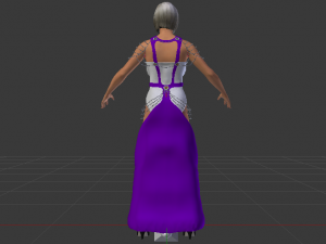 Woman in a Dress 064 3D Model