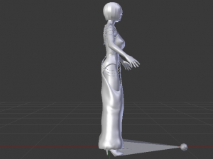 Woman in a Dress 064 3D Model