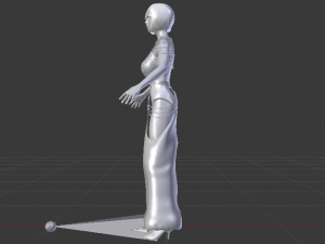 Woman in a Dress 064 3D Model