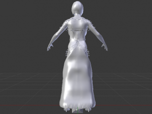 Woman in a Dress 064 3D Model