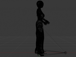 Woman in a Dress 064 3D Model