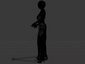 Woman in a Dress 064 3D Model