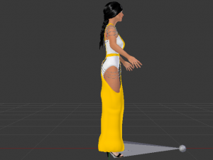 Woman in a Dress 065 3D Model