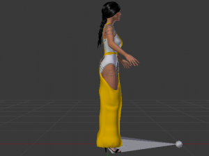 Woman in a Dress 065 3D Model