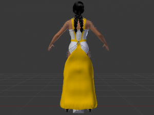Woman in a Dress 065 3D Model