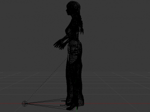 Woman in a Dress 065 3D Model