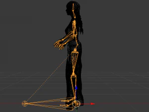 Woman in a Dress 065 3D Model