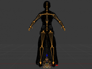 Woman in a Dress 065 3D Model