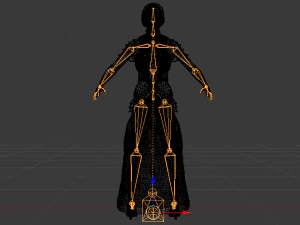 Woman in a Dress 065 3D Model