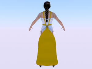Woman in a Dress 066 3D Модель