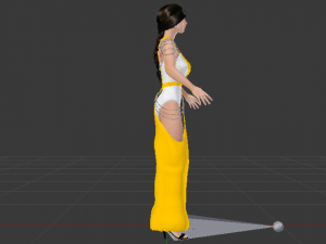 Woman in a Dress 066 3D Модель