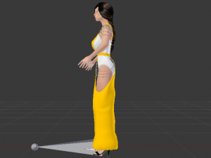 Woman in a Dress 066 3D Модель