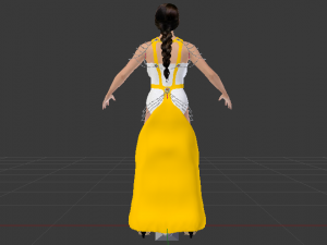 Woman in a Dress 066 3D Модель