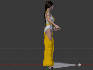 Woman in a Dress 066 3D Модель